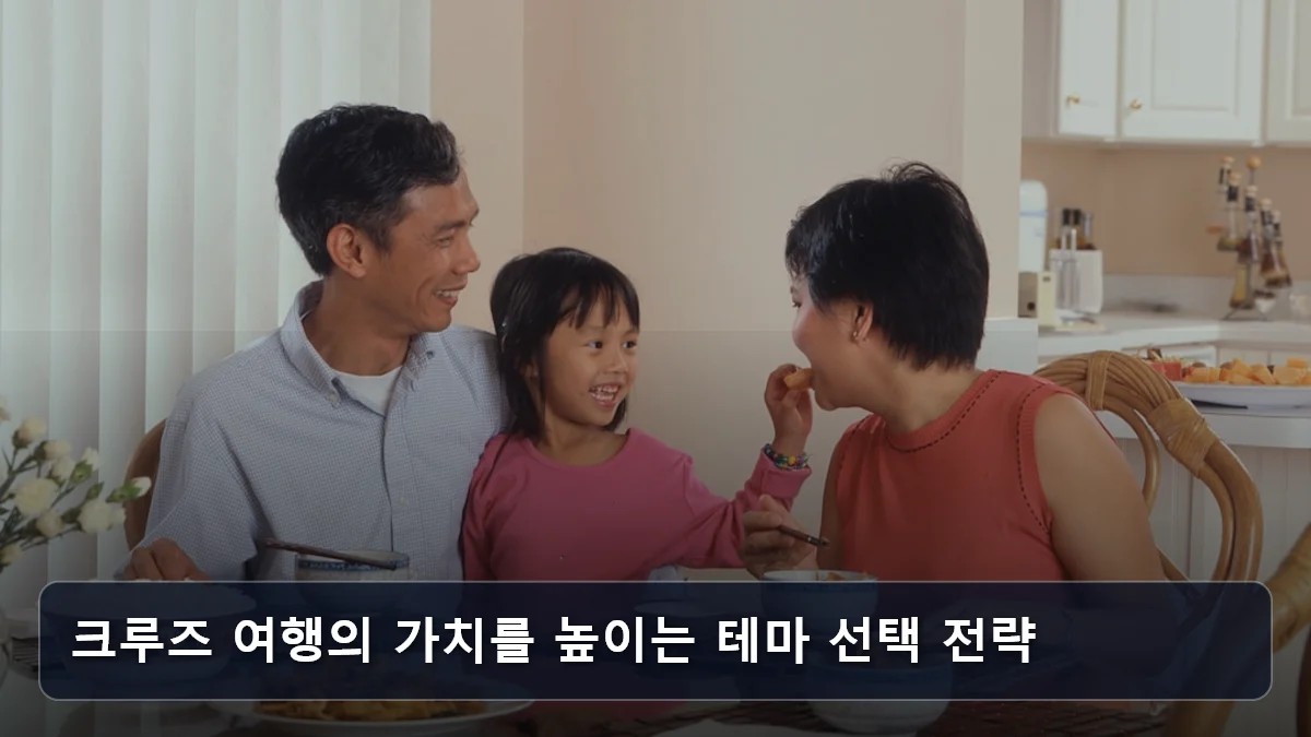 크루즈 여행의 가치를 높이는 테마 선택 전략 관련 이미지
