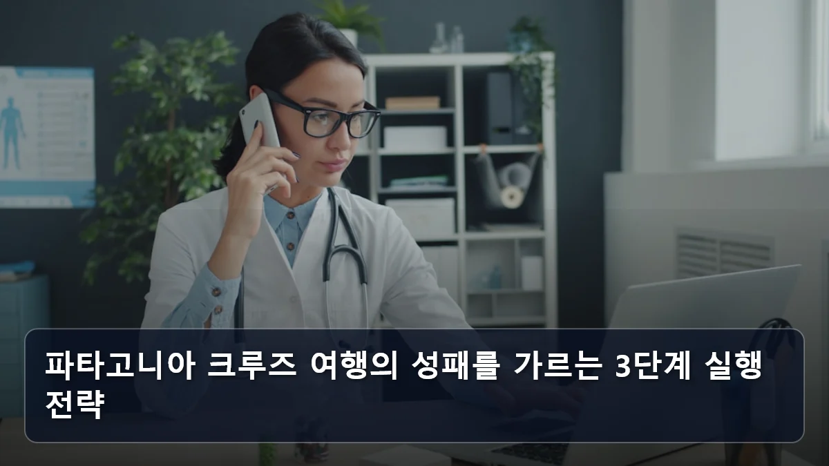 파타고니아 크루즈 여행의 성패를 가르는 3단계 실행 전략 관련 이미지